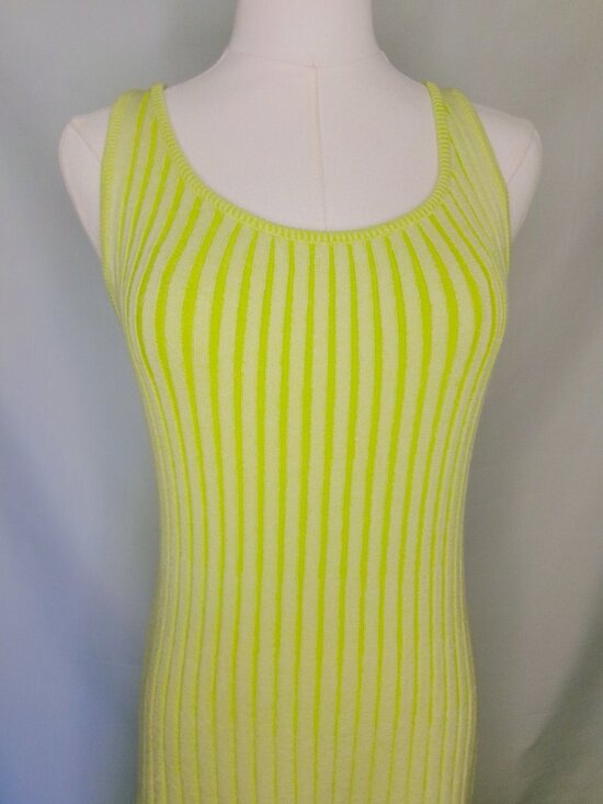 Be Together Dresses & Skirts - By Together Lime Green Ribbed Knit Bodycon Maxi Dress NWT Small